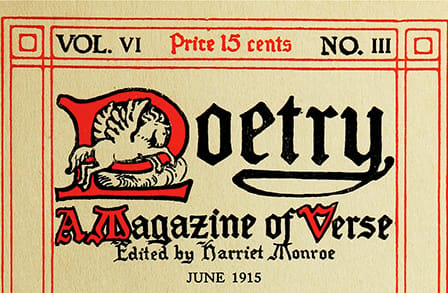 Image of POETRY magazine cover from June 1915.