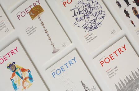 Image of Poetry Magazine covers from 2010