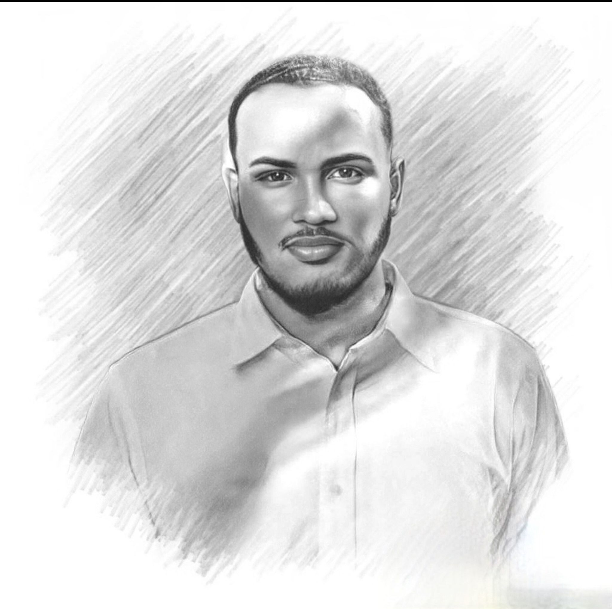 Sketch of Myles Poydras