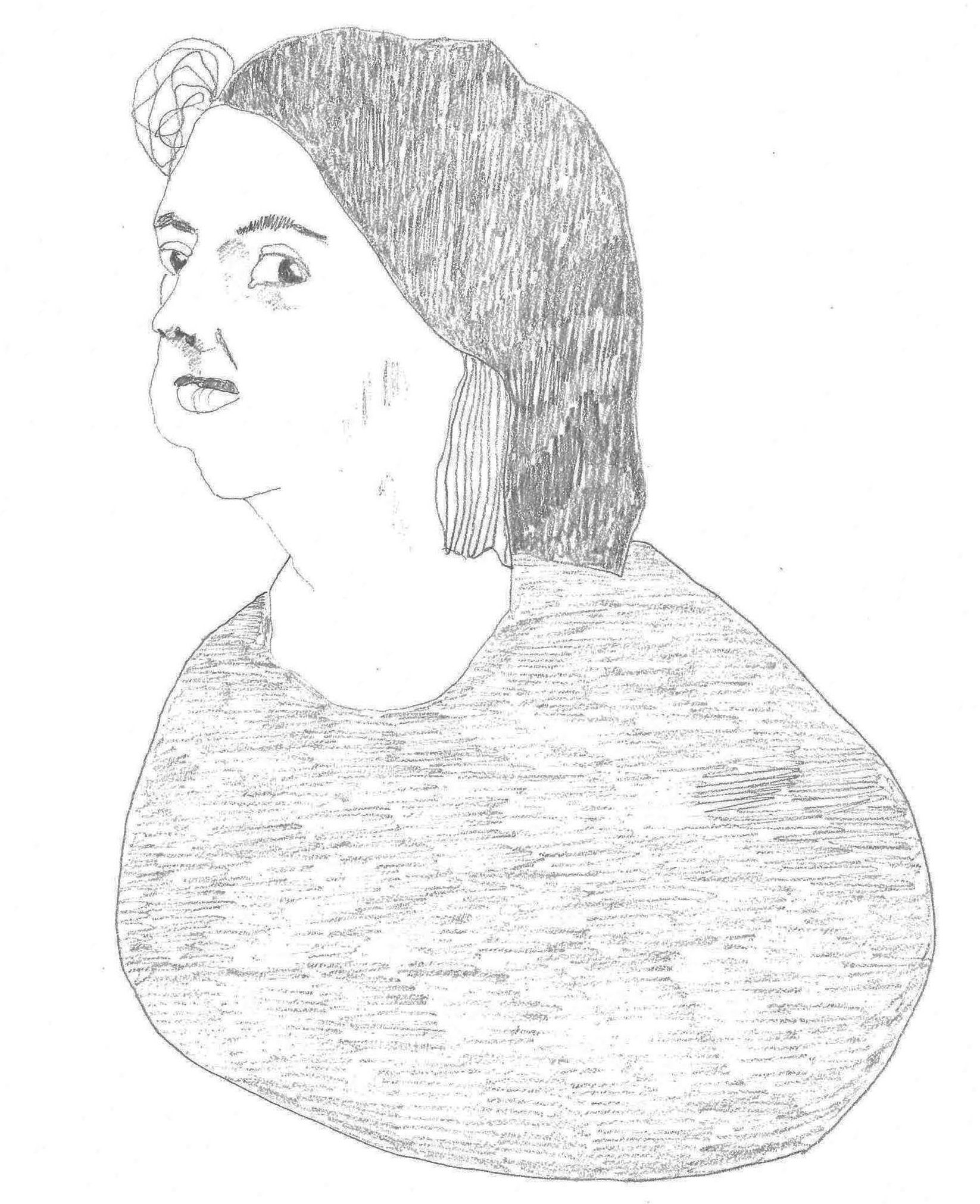 Self-portrait of Anna Nygren