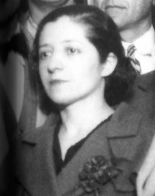 Black & white portrait of Magda Portal