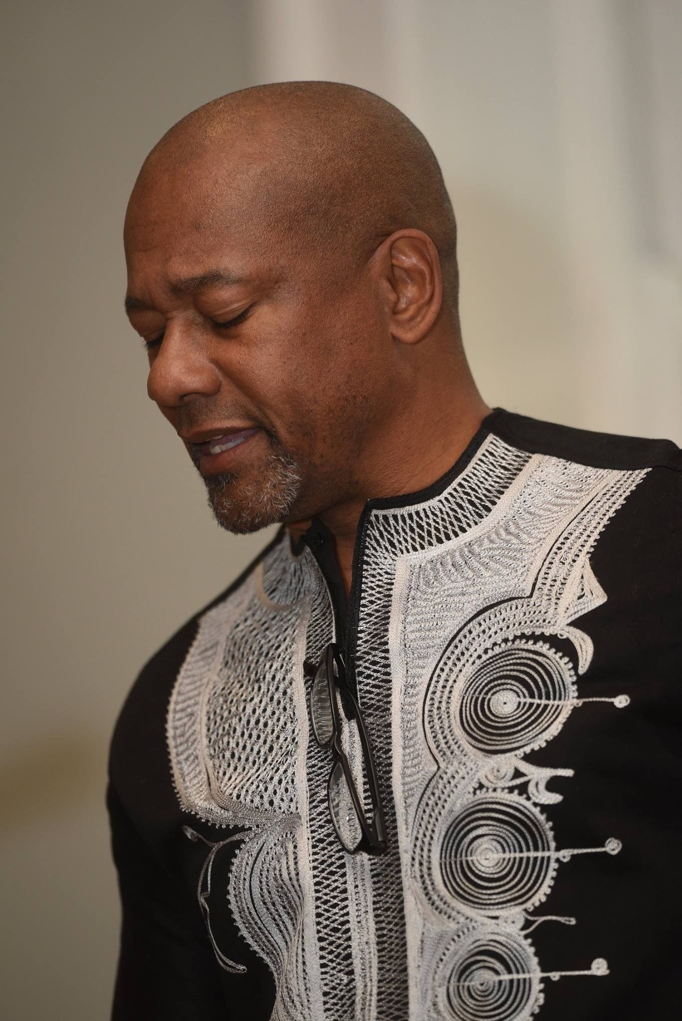 Frank X Walker in profile view